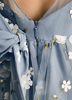 Azazie Elowen Sukienki dla dziewczynek sypiących kwiaty Linia A Dekolt w kształcie serca Sznurówka Długość herbaty Sukienka image7