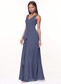 Azazie Julianna Bridesmaid Dresses Stormy A-Line Chiffon Dress image3