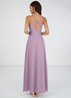 Azazie Haleigh Bridesmaid Dresses A-Line Pleated Chiffon Floor-Length Dress image2