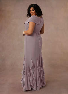 Azazie Bailora Mother of the Bride Dresses Dusk Mermaid Ruched Chiffon Dress image9