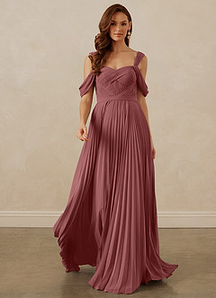 Christian Siriano Bridal for Azazie 1013 Bridesmaid Dresses Amethyst A-Line Off the Shoulder Chiffon Dress image9