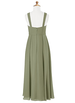 Azazie Simoan Junior Pistachio A-Line Sweetheart Neckline Chiffon Dress image5
