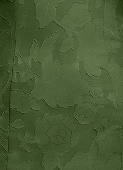 Azazie Flossie Mother of the Bride Dresses Olive A-Line Pleated Chiffon Dress image8