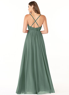 Azazie Blythe Final Sale Lilac A-Line Pleated Chiffon Dress image2