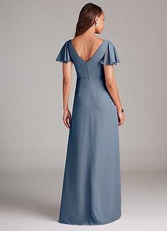 Azazie Soren Bridesmaid Dresses Twilight A-Line Ruched Chiffon Dress image2