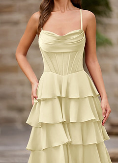 Rhythm Citronsorbet Volangklänning med A-linjeform image8