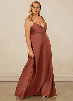 Christian Siriano Bridal for Azazie 1001 Bridesmaid Dresses Clay A-Line Sweetheart Neckline Stretch Satin Dress image14