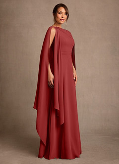 Azazie Liddie Suknie dla Matki Panny Młodej Linia A Pofałdowany Szyfon Długość podłogi Sukienka image2