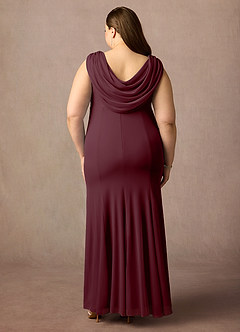 Azazie Ines Final Sale Dusk Mermaid Beaded Mesh Dress image7