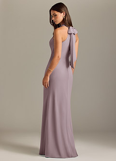 Azazie Doretta Bridesmaid Dresses Dusk Mermaid Pleated Chiffon Dress image7
