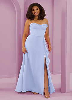 Barbie ♥ Azazie Bridesmaid Dresses Lavender A-Line Sweetheart Neckline Chiffon Dress image3