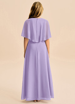 Azazie Maris Junior Linia A Szyfon Długość podłogi Młodsza druhna Sukienka image2