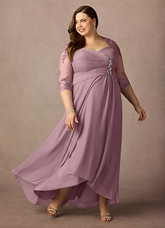 Azazie Anne Mother of the Bride Dresses Dusty Rose Sheath Sweetheart Sequins Lace Dress image12