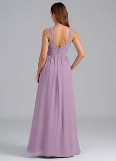 Azazie Mianna Bridesmaid Dresses Wisteria A-Line Pleated Chiffon Dress image2