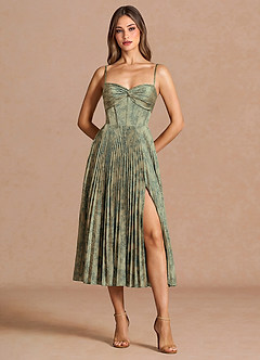 Vesper 플래티넘 틸 미디 드레스 image5