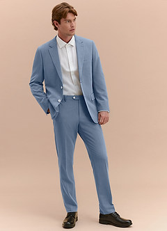 front William Dusty Blue Comfort Blend Suit