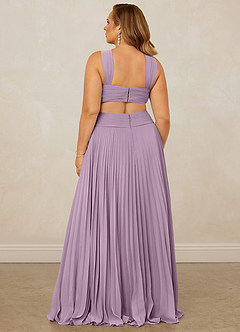 Christian Siriano Bridal for Azazie 1009 Bridesmaid Dresses Wisteria A-Line Pleated Chiffon Dress image15