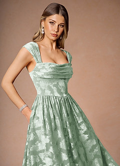 Dana Mint Green Midi Dress image7
