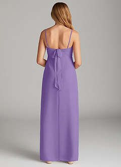 Azazie Mai Junior Tahiti Sheath Pleated Chiffon Dress image2