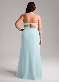 Azazie Leonis Bridesmaid Dresses Mist Sheath Strapless Chiffon Convertible Dress image10