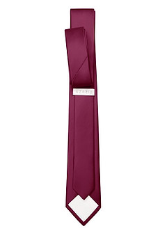front Matte Satin Skinny Tie
