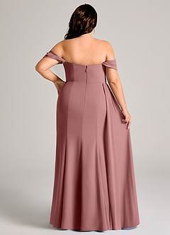 Azazie Amyra Suknie dla druhen Osłona Zza ramienia Szyfon Do ziemi Sukienka image15