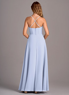 Azazie Carolyn Bridesmaid Dresses Lavender A-Line Pleated Chiffon Dress image6