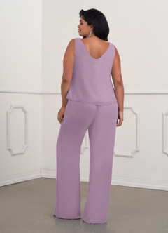 Azazie Maura Mother of the Bride Dresses Wisteria Jumpsuit/Pantsuit Sequins Chiffon Dress image11