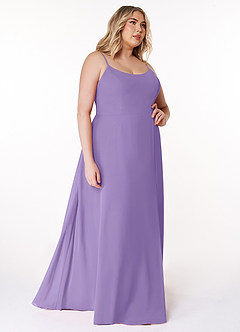 Azazie Moira Bridesmaid Dresses Tahiti A-Line Scoop Chiffon Dress image11