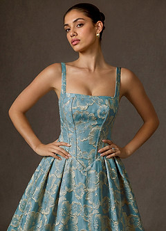 Maxi jurk Fable Blauw Meer image5