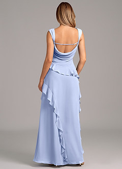 Azazie Sloane Jurken voor bruidsmeisjes Jurk van Chiffon met A-Lijn Sweetheart Halslijn Ijs image2