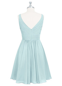 Azazie Grace Final Sale Vintage Mauve A-Line Pleated Chiffon Dress image8