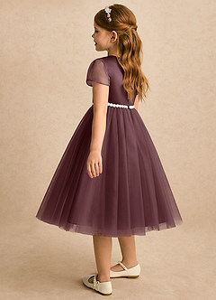 Azazie Kaylor Flower Girl Klänningar Klänning A-linje i Tyll Plisserad image6