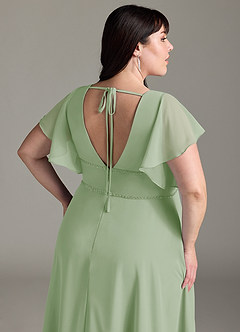 Azazie Kitr Final Sale Black A-Line Ruched Chiffon Dress image13