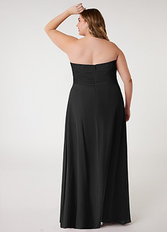 Azazie Arabella Allure Abiti da Damigella Abito Convertibile A-Line in Chiffon Scollo a Cuore Nero image13