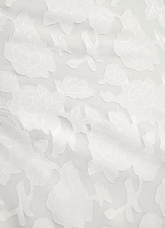 Azazie Akilah Bridesmaid Dresses White Mermaid One Shoulder Floral Burnout Dress image8
