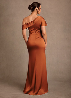 Azazie Rutha Kleider für die Brautmutter Etui One-Shoulder Stretch-Satin Kleid Kanel image2