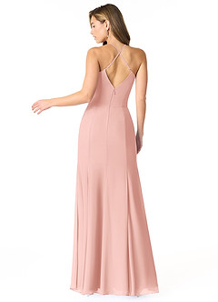 Azazie Carolina Final Sale Rosette Mermaid Ruched Chiffon Dress image2