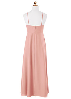 Azazie Collette Junior Rosette A-Line Ruched Chiffon Dress image6
