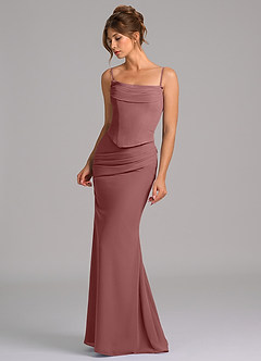 Azazie Sorrel Suknie dla druhen Syrena Gorset Szyfon Do ziemi Sukienka image6