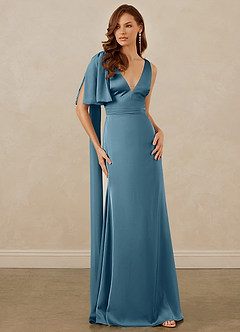 Christian Siriano Bridal for Azazie 1011 Bridesmaid Dresses Bermuda Mermaid Bow Stretch Satin Dress image5
