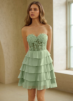 Crinelle Verde Mini vestido image5