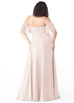 Azazie Sue Bridesmaid Dresses Rose Petal A-Line Off the Shoulder Chiffon Convertible Dress image7