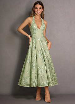 Robe Longue Vert Clair Isabeau image3