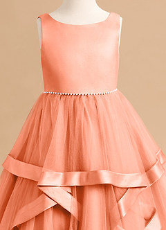 Azazie Posy Flower Girl Dresses Sunset A-Line Beaded Tulle Dress image5