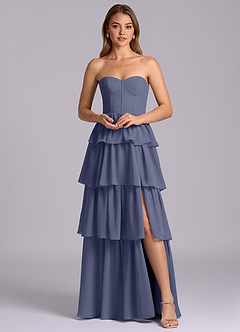 Azazie Faye Bridesmaid Dresses Stormy A-Line Sweetheart Neckline Chiffon Dress image6