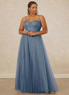 Christian Siriano Bridal for Azazie 1015 Final Sale Dusk A-Line Lace Tulle Dress image11