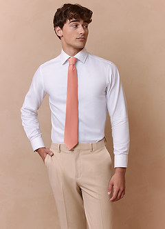 front Stretch Satin Wide Tie