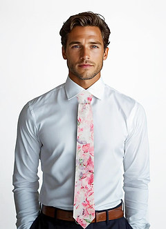 front Matte Satin Skinny Tie
