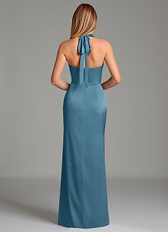Azazie Serenity Bridesmaid Dresses Bermuda Mermaid Sweetheart Neckline Stretch Satin Dress image6